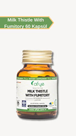 Afye Milk Thistle with Fumitory(Deve dikeni, Şahtere) 60 kapsül