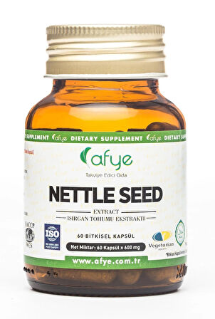 Afye Nettle Seed  (Isırgan Tohumu) 60 kapsül