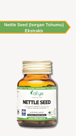 Afye Nettle Seed  (Isırgan Tohumu) 60 kapsül