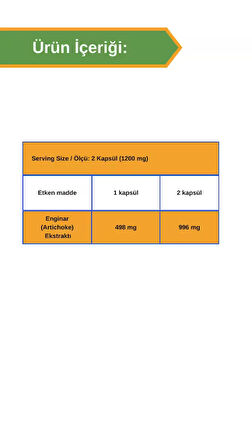  Afye Artichoke  60 Kapsül