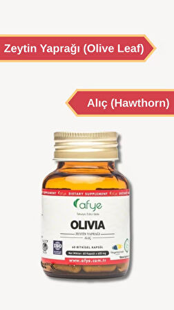 Afye Olivia (Zeytin yaprağı, Alıç ekstraktı.) 60 Kapsül