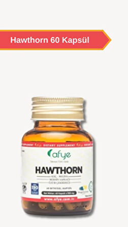 Afye Hawthorn (Alıç ,Melisa, Mersin, Üzüm Çekirdeği) 60 Kapsül