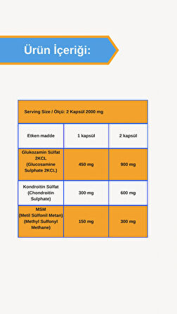Afye Glukozamin Kondroitin Msm -50Kapsül