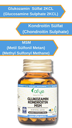 Afye Glukozamin Kondroitin Msm -50Kapsül