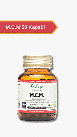 Afye M.C.M (Ginseng Ekstraktı, Çörekotu, Keçiboynuzu) 50 Kapsül