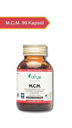 Afye M.C.M ( Ginseng Ekstraktı, Çörekotu, Keçiboynuzu) 90 Kapsül