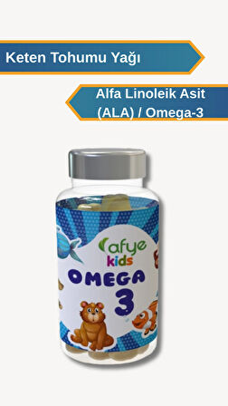 Afye Kids Güçlendirilmiş Şeker Omega.3  - 130 gr