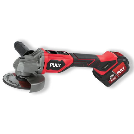 Puly Professional BLM-298 20V 125 mm Kömürsüz Akülü Avuç Taşlama – Dijital Hız Ayarlı, 2X4.0AH Akü, Şarj Cihazı ve Pulybox