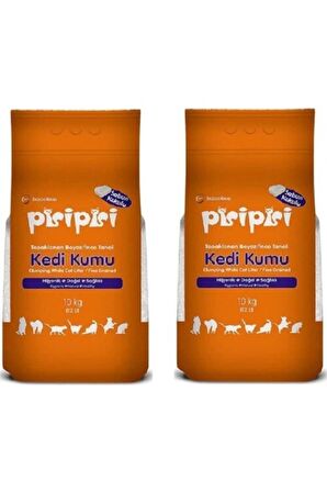 Pisi pisi Sabunlu Topaklanan Bentonit Kedi Kumu Ince 10 Kg 2 Adet