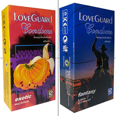 LoveGuard 2'li Set 24 Adet Exotic Muz - Fantasy