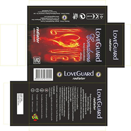 LoveGuard Radiatör ( Isıtıcı Kremli ) Prezervatif