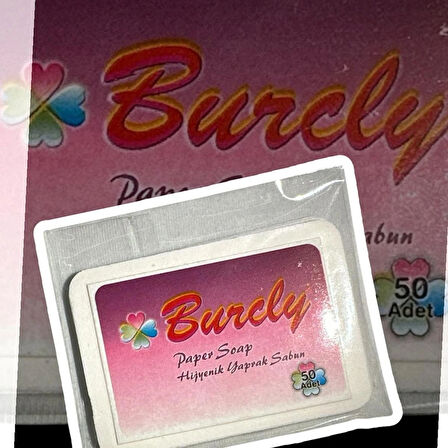 Burcly Kağıt Sabun 1 Paket 50 Yaprak