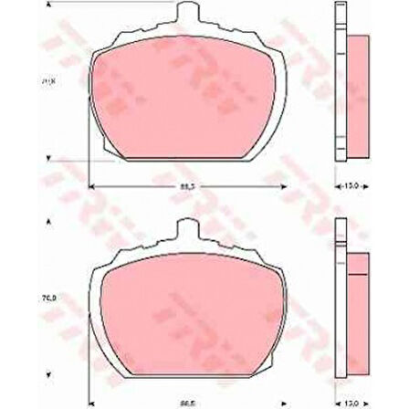 Ford Fren Balatası Ön - Fren Balatası Ön - Trw Gdb340