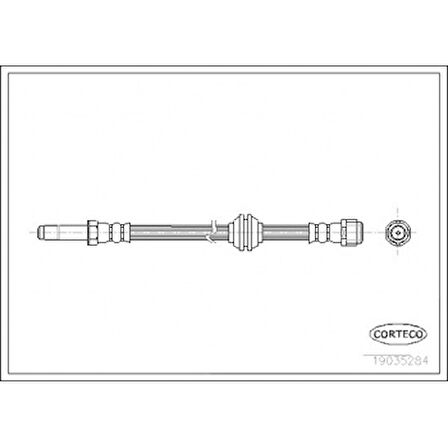 Mercedes Fren Hortumu On Viano W639 03> Vito W639 03> - Corteco 19035284