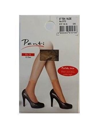 Penti Soket Fit 15 Den Bilek Çorap 51 Sahra Açık Ten