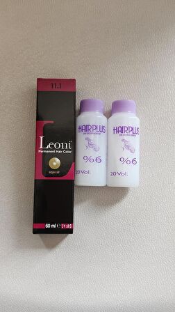 Saç Boyası 60ml Küllü Platin 11.1+2 adet Oksidan