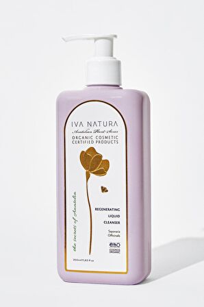 IVA NATURA Organik Yenileyici Likit Yüz Temizleyici Sabun Otu Özlü 350ML