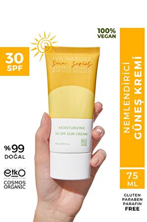 Organik Nemlemdirici ve Koruyucu 30 SPF Güneş Kremi