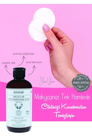 Micellar Yüz Temizleme Suyu Organik Sertifikalı 250 ml