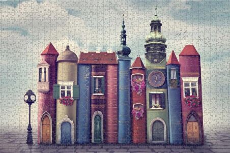 Nova Puzzle Kitapların Sihirli Dünyası 12+ Yaş Küçük Boy Puzzle 1000 Parça