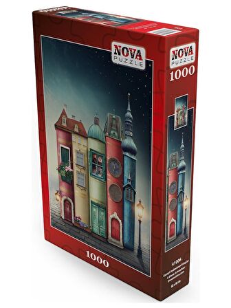 Nova 1000 Parça Geceyi Aydınlatan Kitaplar Puzzle - Elena Schweitzer
