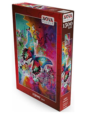 Nova Puzzle Fantastik Kelebek 44001 12+ Yaş Küçük Boy Puzzle 1500 Parça