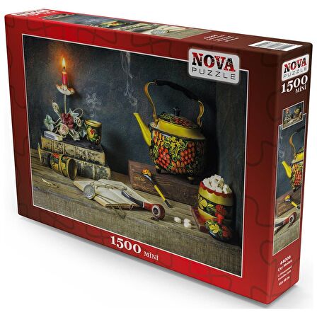 Nova Puzzle Çay Molası 44006 12+ Yaş Küçük Boy Puzzle 1500 Parça