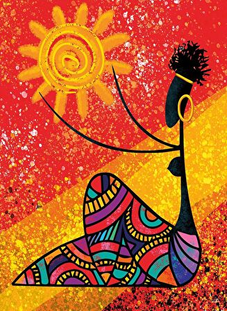 Nova Puzzle Güneş ve Afrikalı Kadın 41059 12+ Yaş Küçük Boy Puzzle 1000 Parça