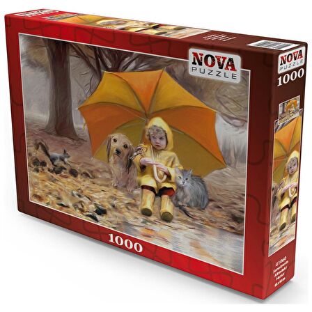 Nova Puzzle Şemsiyenin Altındaki Huzur 12+ Yaş Küçük Boy Puzzle 1000 Parça