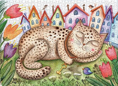 Nova Puzzle Mahalle Bekçisi 12+ Yaş Küçük Boy Puzzle 1000 Parça