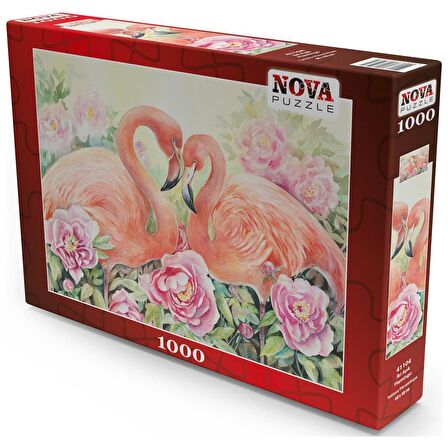 Nova Puzzle Aşık Flamingo 41104 12+ Yaş Küçük Boy Puzzle 1000 Parça