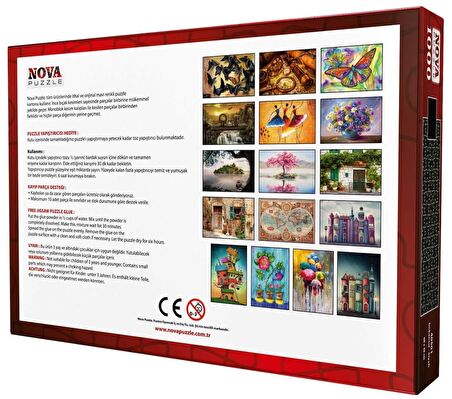 Nova Puzzle 1000 Parça İmkansız Puzzle - Siyah - Fantastik Kesim