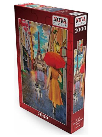 Nova Puzzle Paris Sokaklarında Gezinti 12+ Yaş Küçük Boy Puzzle 1000 Parça