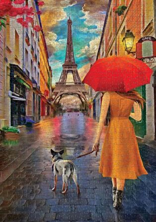 Nova Puzzle Paris Sokaklarında Gezinti 12+ Yaş Küçük Boy Puzzle 1000 Parça