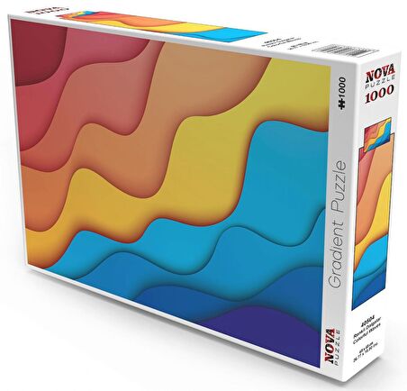 Nova Puzzle Renkli Dalgalar 12+ Yaş Küçük Boy Puzzle 1000 Parça