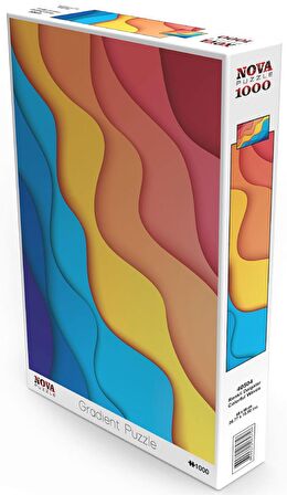 Nova Puzzle Renkli Dalgalar 12+ Yaş Küçük Boy Puzzle 1000 Parça