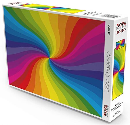 Nova Puzzle Gökkuşağı Patlaması 12+ Yaş Küçük Boy Puzzle 1000 Parça