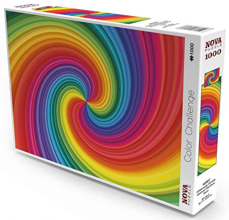 Nova Puzzle Gökkuşağı Girdabı Spiral 12+ Yaş Küçük Boy Puzzle 1000 Parça