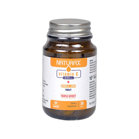 Naturax C+Vitamin D -Çinko Vitamini 1000 Mg