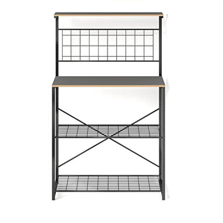 Çok Amaçlı Dolap Mutfak Rafı Bango Masa Füme 1435