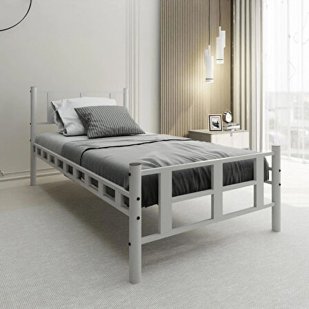 Lotus  Tek Kişilik Metal Karyola A Kalite, Ses Çıkarmaz ,Ölçülü Model Karyola 