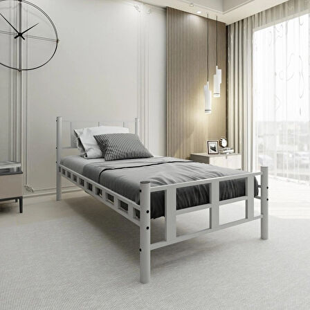 Lotus  Tek Kişilik Metal Karyola A Kalite, Ses Çıkarmaz ,Ölçülü Model Karyola 