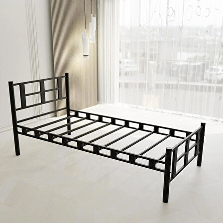 Lotus  Tek Kişilik Metal Karyola A Kalite, Ses Çıkarmaz ,Ölçülü Model Karyola 