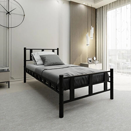 Lotus  Tek Kişilik Metal Karyola A Kalite, Ses Çıkarmaz ,Ölçülü Model Karyola 