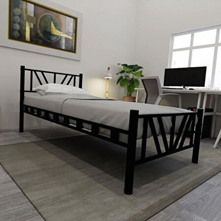 Gardenya Tek Kişilik Metal Karyola A Kalite, Ses Çıkarmaz ,Ölçülü Model Karyola