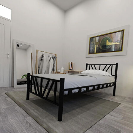 Gardenya Tek Kişilik Metal Karyola A Kalite, Ses Çıkarmaz ,Ölçülü Model Karyola