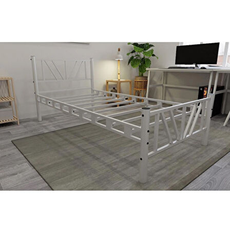 Gardenya Tek Kişilik Metal Karyola A Kalite, Ses Çıkarmaz ,Ölçülü Model Karyola