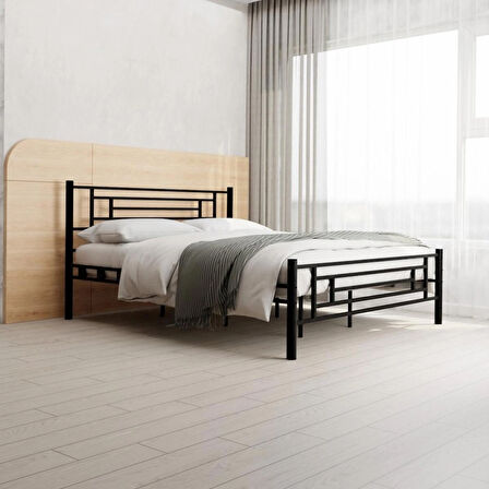 Manolya Çift Kişilik Metal Karyola A Kalite, Ses Çıkarmaz ,Ölçülü Model Karyola