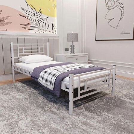 Manolya Tek Kişilik Metal Karyola A Kalite, Ses Çıkarmaz ,Ölçülü Model Karyola