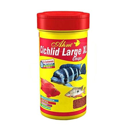 Ahm Large XL Cichlid Granulat Granül Balık Yemi 1000 ML